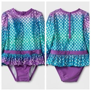 long sleeve mermaid swimsuit